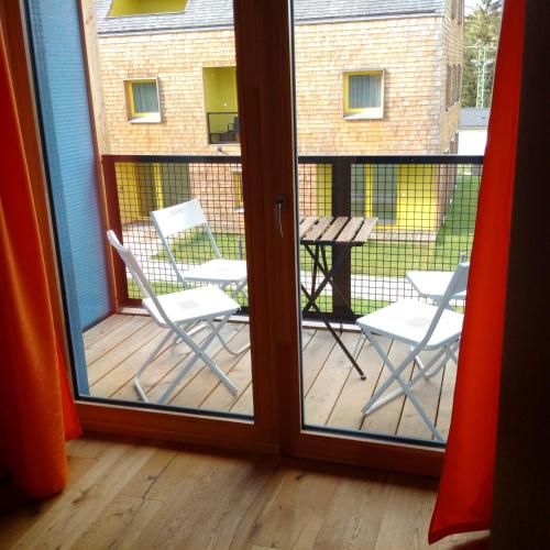 balkon/terras, Apartmán u Skiareálu Filipovice (Apartman u Skiarealu Filipovice) in Bela Pod Pradedem