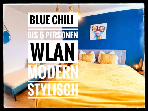 Blue Chili 16 Familienwohnung nahe Uniklinik - Boxspringbett Balkon Wlan in Magdeburg, Deutschland