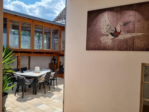 Erkély/terasz, Ferienhaus am Park in Klingenmunster