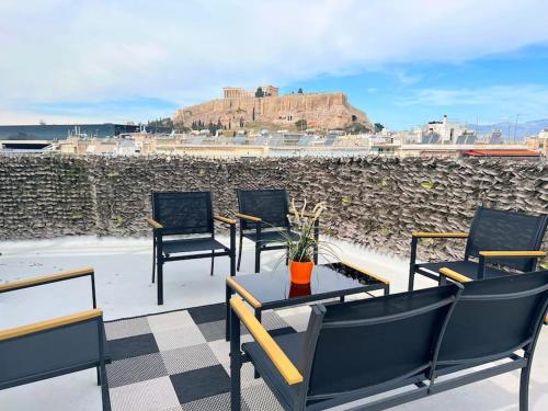 Minimal luxury 5BDR apt w/terrace AcropolisView, Atény