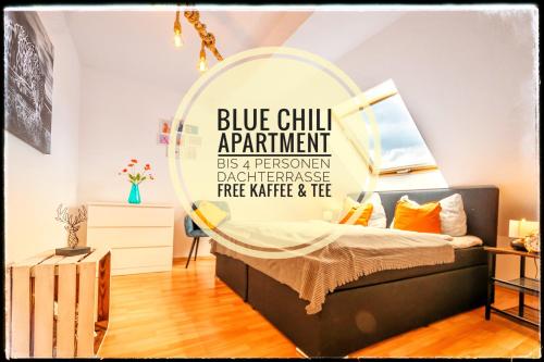 . Blue Chili 19 Schöne Dachterasse Zentral Modern bis 4 Pers