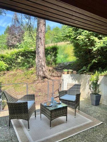 An Wanderwegen gelegen mit Terrasse und Boxspringbett - Apartment - Sasbachwalden