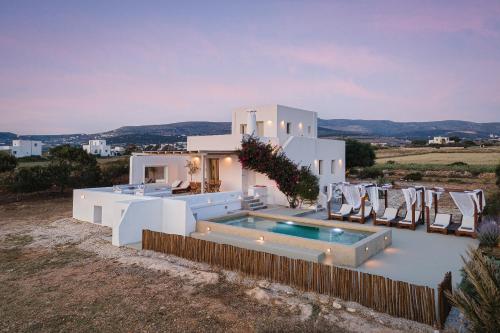 Näkymä ulkoa, Paros House Villa in Pounta / Sotires