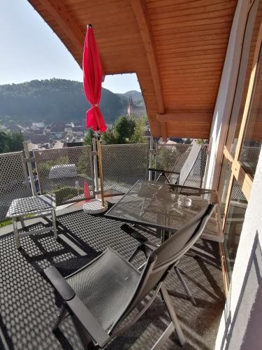Balcony/terrace, Hotel Am Hirschhorn in Wilgartswiesen