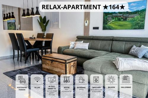 Relax-Apartment 164 mit Indoor-Pool, Sauna, Küche und Netflix - Schonach