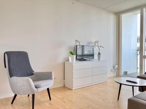 Exterior view, Newly Built 1 Bedroom Apartment With Balcony in Aarhus N