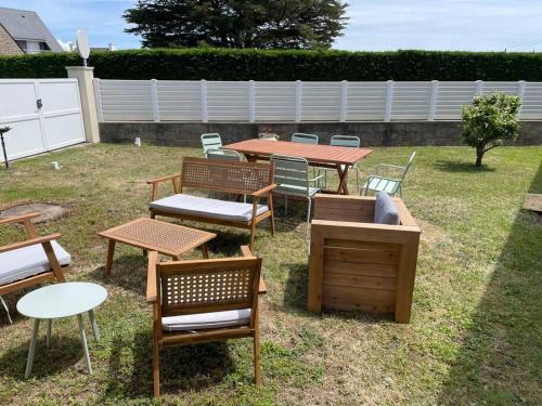 Maison de plein pied, 80m2, 2 ch., jardin clos in 屈伊伯龍