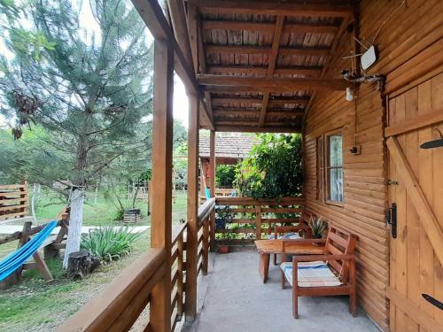阳台/露台, Tiny houses Genacvale in 马尔特维利