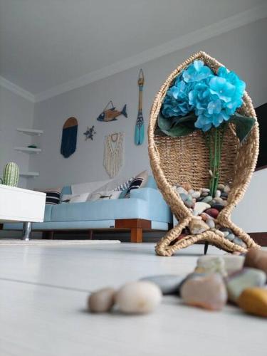 Blue Peace Flat with Furniture & Private Beach