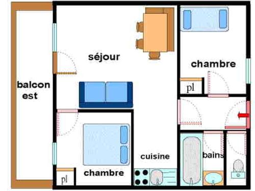 Appartement Lanslebourg-Mont-Cenis 3 pièces 6 personnes - FR-1-508-97 - image 7