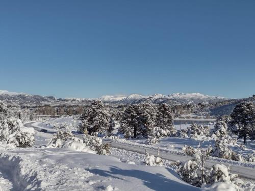 전망, Eco del Cielo Apart (Cabaña con patio en 2 plantas para 4) (Eco del Cielo Apart (Cabana con patio en 2 plantas para 4)) in 라고 모케우에