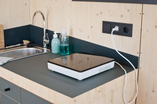 Kitchen, Sleep Space 3 - Green Tiny Spot Cuxhaven Altenbruch in Cuxhaven
