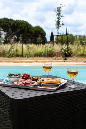 Maison avec piscine, vue sur le Canal du Midi