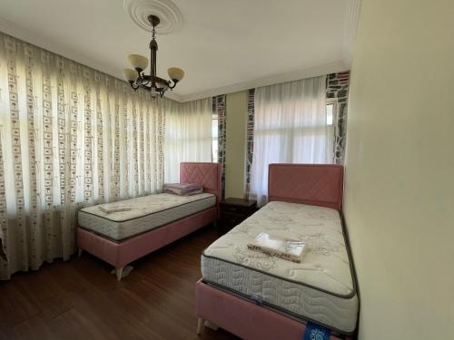 Deniz manzaralı eşyalı kiralık daire 3+1