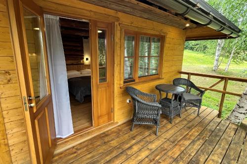 Balcony/terrace, Kutioru saunamajad in Voru