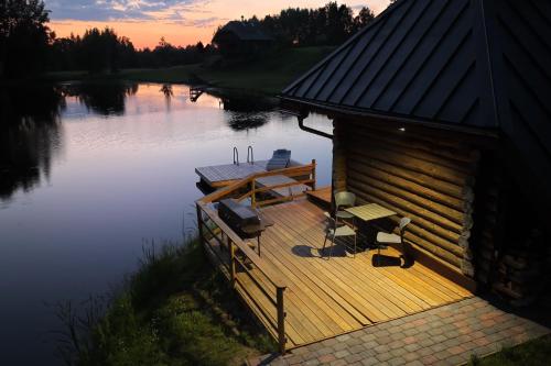 Balcony/terrace, Kutioru saunamajad in Voru