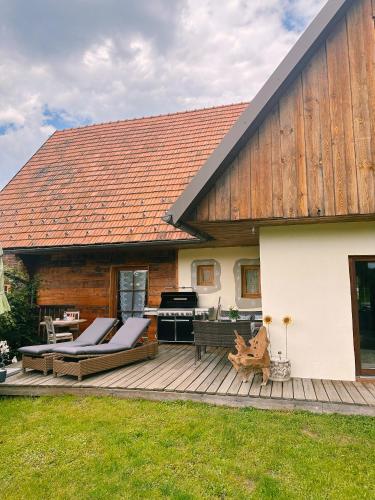 Viesnīcas āriene, Romantisches Wellness Chalet im steirischen Ursprung in Brodingberg