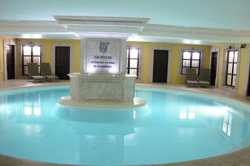 Swimming pool, Meson de la Merced in Zacatecas