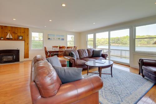 Beautiful Bourne Home Rental with Waterfront Deck!