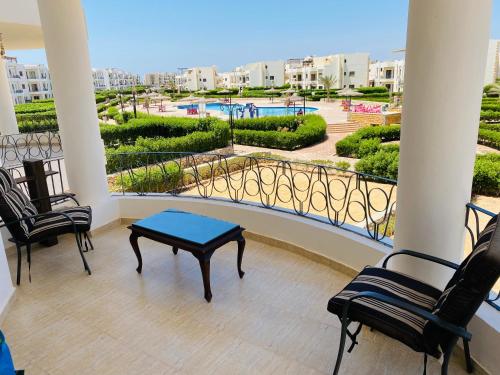 Balcony/terrace, Chalet 5s Golden beach 1Families only in Ras Sedr