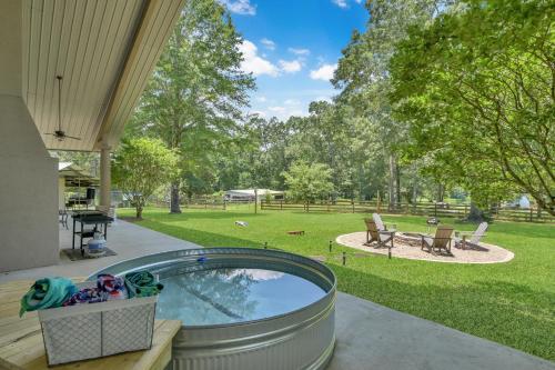 Massive Texas Ranch House By Lake and Forest