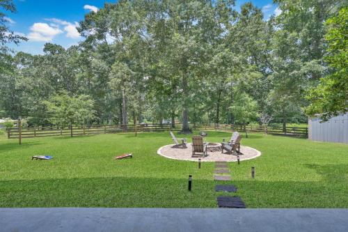 Massive Texas Ranch House By Lake and Forest