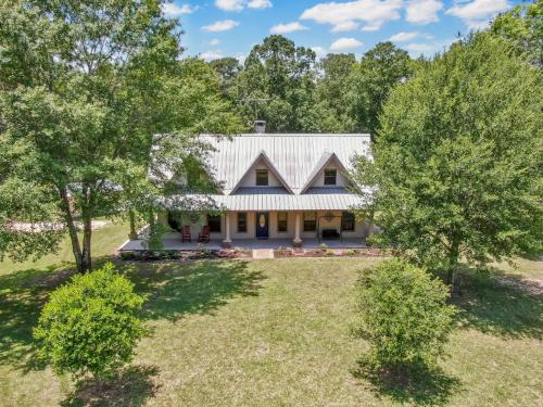 Massive Texas Ranch House By Lake and Forest