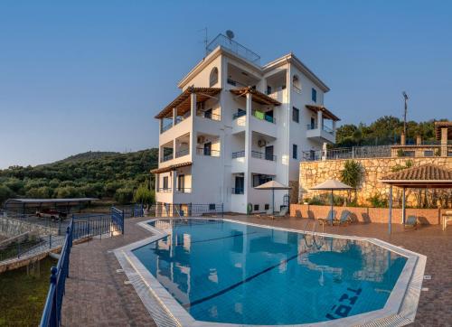 A szálláshely kívülről, Villa Rodanthi Sivota in Sivota
