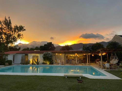 餐廳, T科恩T飯店 (Hotel T KON T ) in 安地瓜