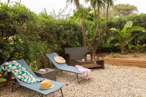 La Doucette, mobil-home climatisé au cœur du vignoble et à 50m de la mer - 숙소 외관