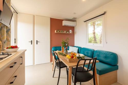 Le Cycas, mobil-home neuf avec sa vue dégagée sur les vignes et la mer - 주방