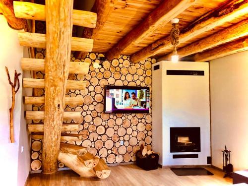 Domki Eden z Balią i sauną (Domki Eden z Balia i sauna) in Sikorzina