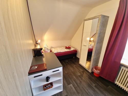 Einzelzimmer, externes badezimmer