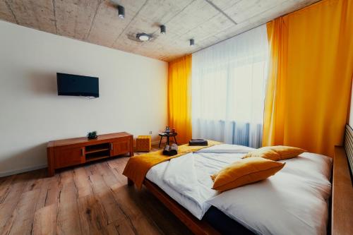 1 king bed, 1 sofa bed