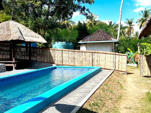 Swimming pool, Khabita Beach Resort in Gili Gede