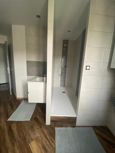 淋浴, Appartement Mende 2 Chambres Canapé lit WIFI Gratuit (Appartement Mende 2 Chambres Canape lit WIFI Gratuit) in 芒德