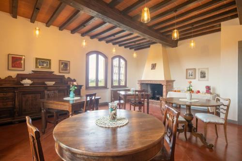 Sala de estar / sala de TV, Podere La Quercia in São Gimignano