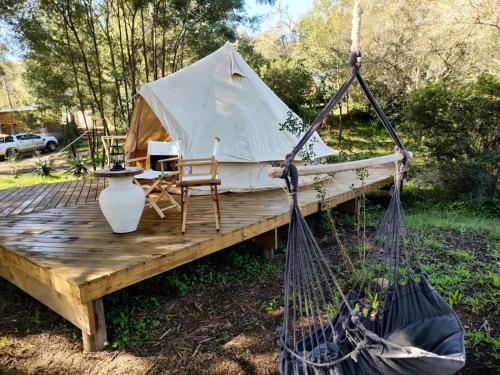 B&B Swellendam - Gaia Double bell tent - Bed and Breakfast Swellendam