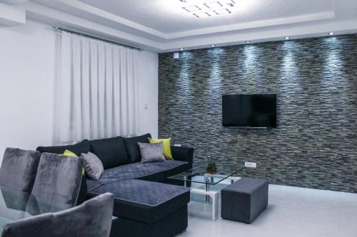 Koplietošanas atpūtas telpa ar TV, Asteris Apartments in Demir Kapija