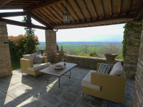 Erkély/terasz, Country Charm near Cortona in Riccio