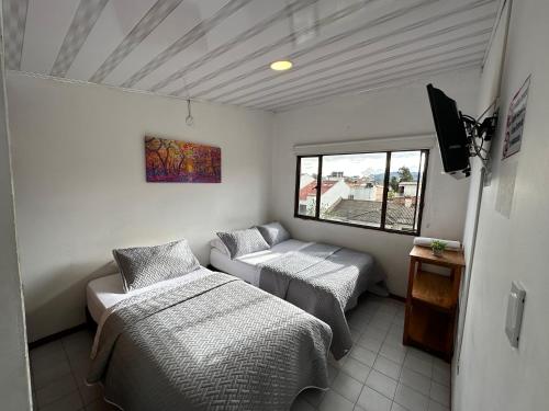 1 double bed, 1 twin bed
