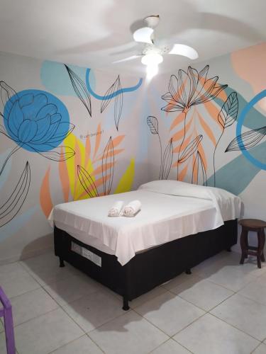 1 double bed