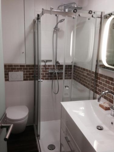 Bathroom, Apartmenthaus Seetempel in Scharbeutz