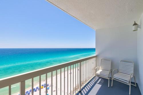Balcony/terrace, Pelican Beach 1707 by Pelican Beach Management near Louisiana Lagniappe