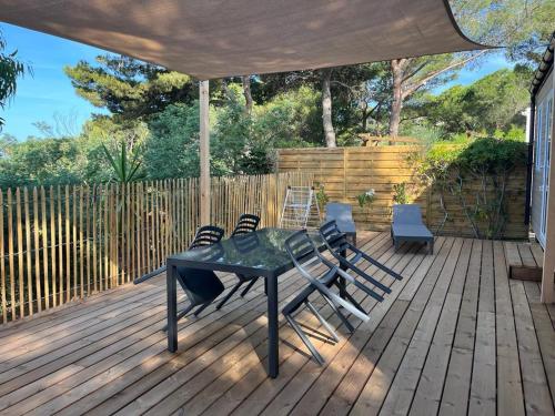Le Cycas, mobil-home neuf avec sa vue dégagée sur les vignes et la mer - 숙소 외관