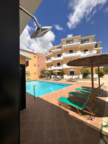 Exterior view, Hotel Odyssion in Lefkada