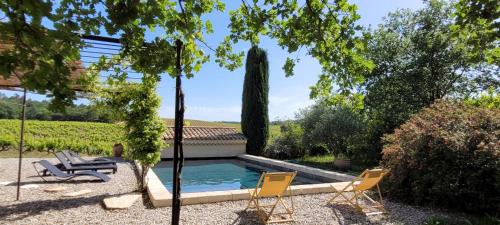 Au milieu des vignes piscine chauffée clim dans maison vigneronne - Location saisonnière - Mondragon