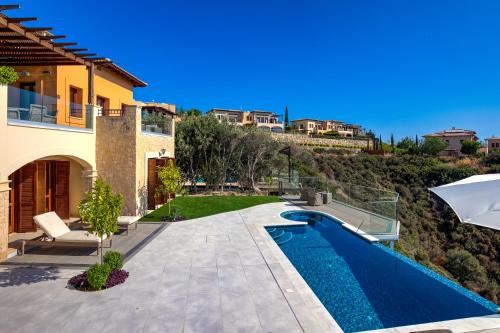 3 bedroom Villa Lania with golf course and sea views Aphrodite Hills Resort - main image