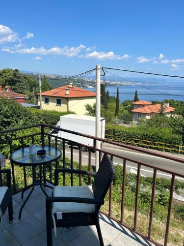 Erkély/terasz, Rooms & Apartments Semic in Opatija