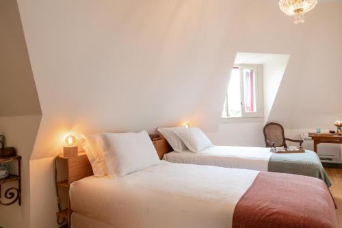 1 doppelbett oder 2 einzelbetten, gemütliches, gartenblick